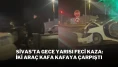 Sivas’ta Gece Yarısı Feci Kaza: İki Araç Kafa Kafaya Çarpıştı