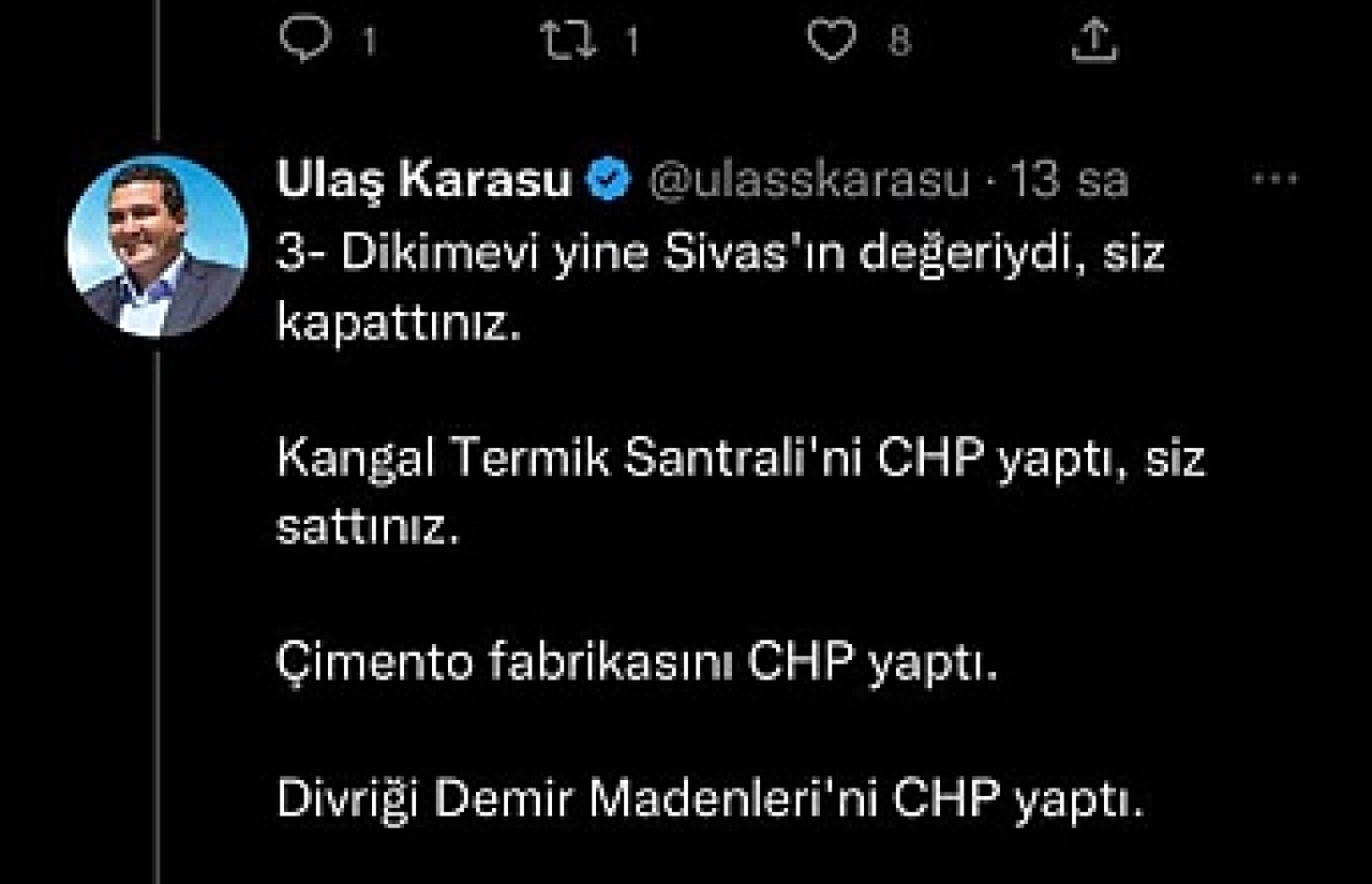 KARASU CEVAP VERDİ