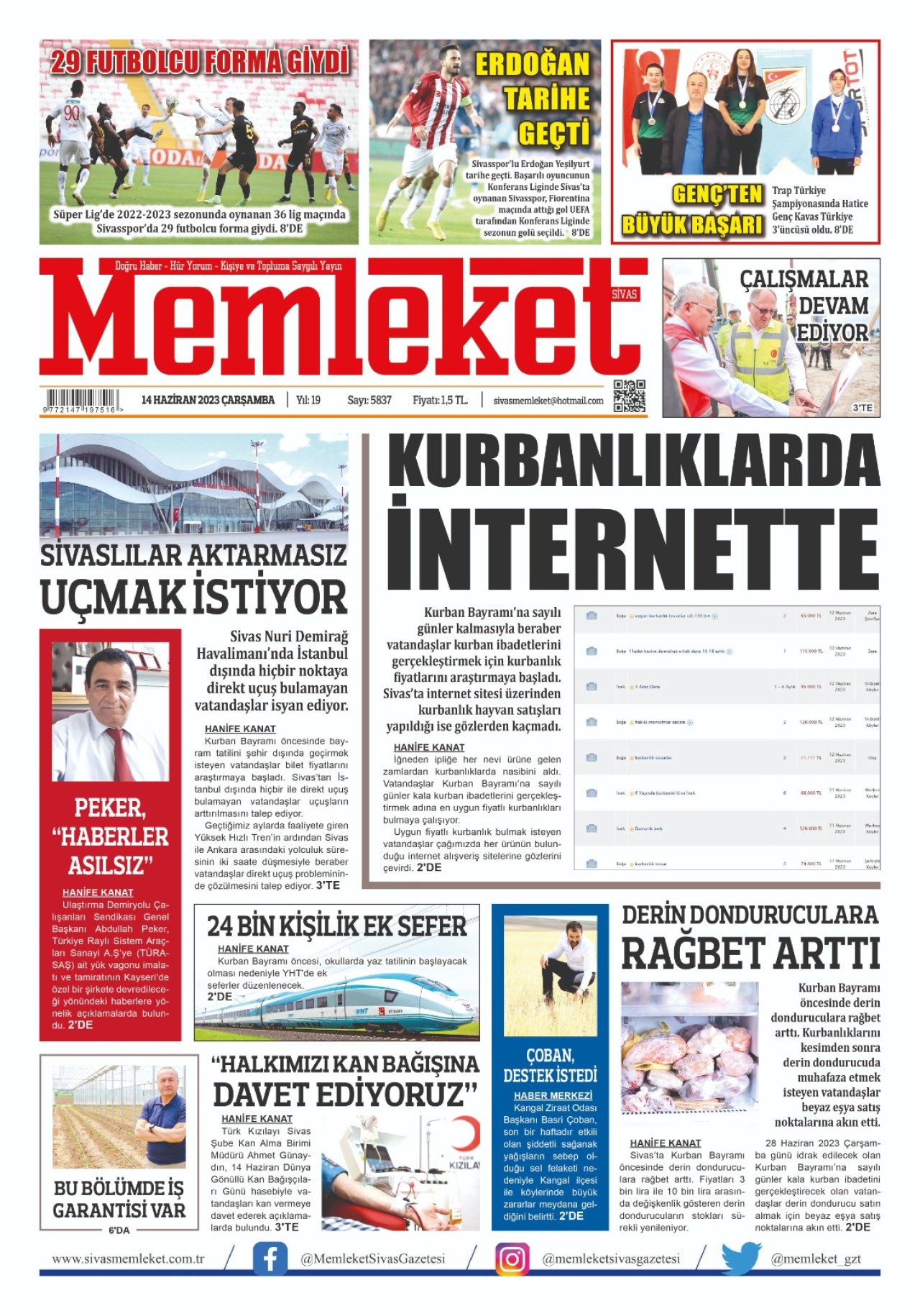 14 Haziran 2023 / E-Gazete 1