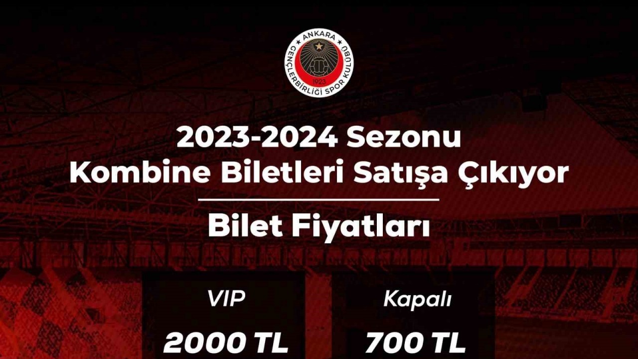 Gençlerbirliği’nde yeni sezon kombine fiyatları belli oldu