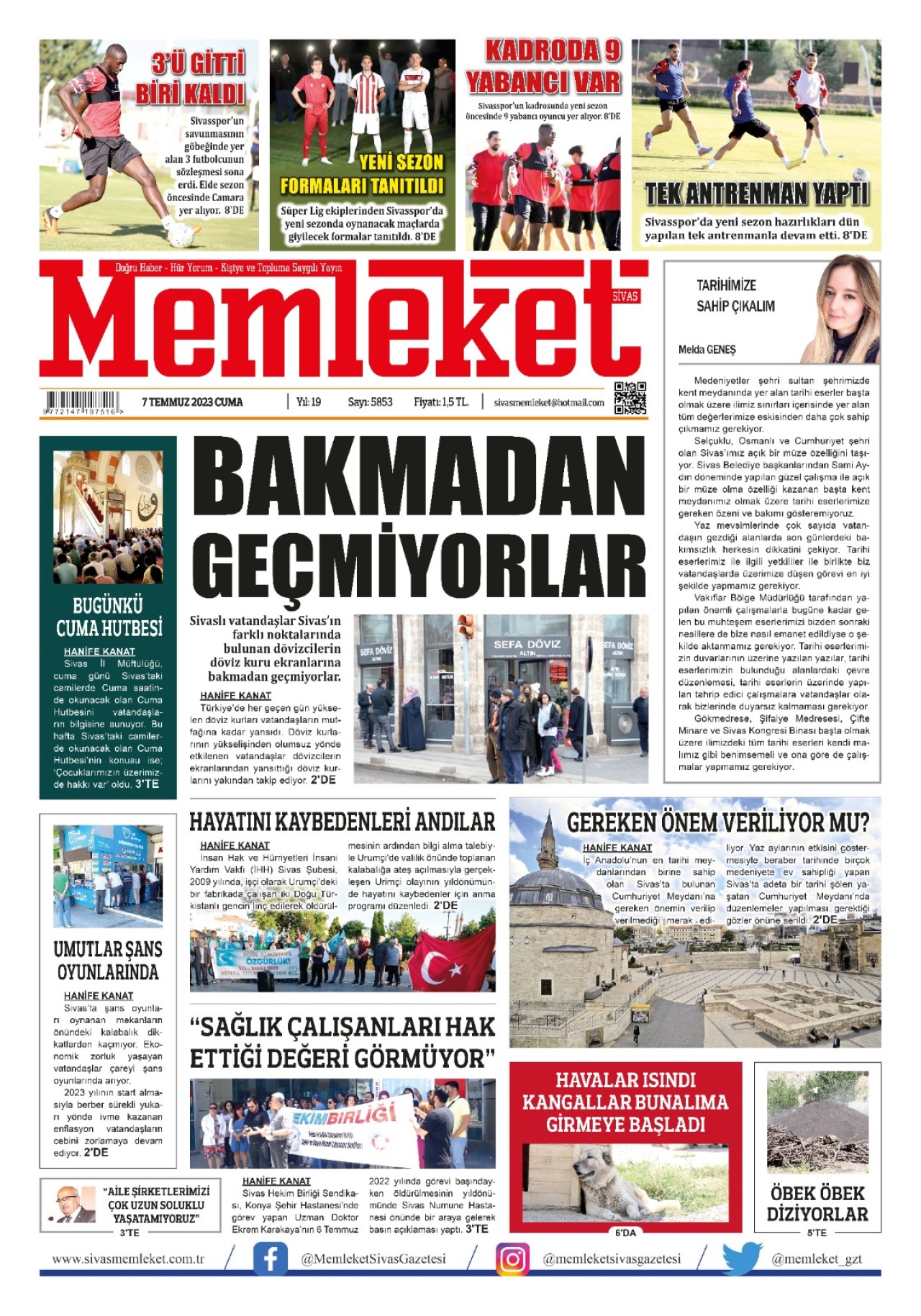 7 Temmuz 2023 E-Gazete 1