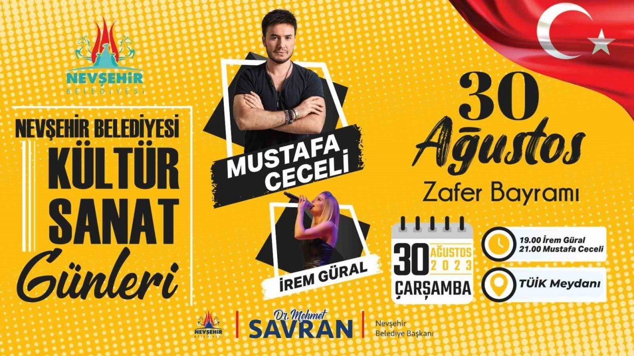 Nevşehir Belediyesi’nden 30 Ağustos Zafer Bayramı’na özel konser