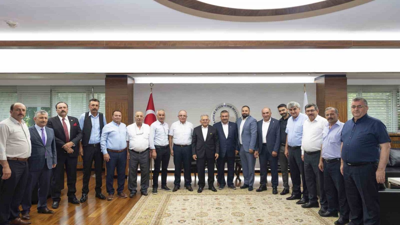 Ziraat Odası Başkanlarından Başkan Büyükkılıç’a teşekkür’ ziyareti