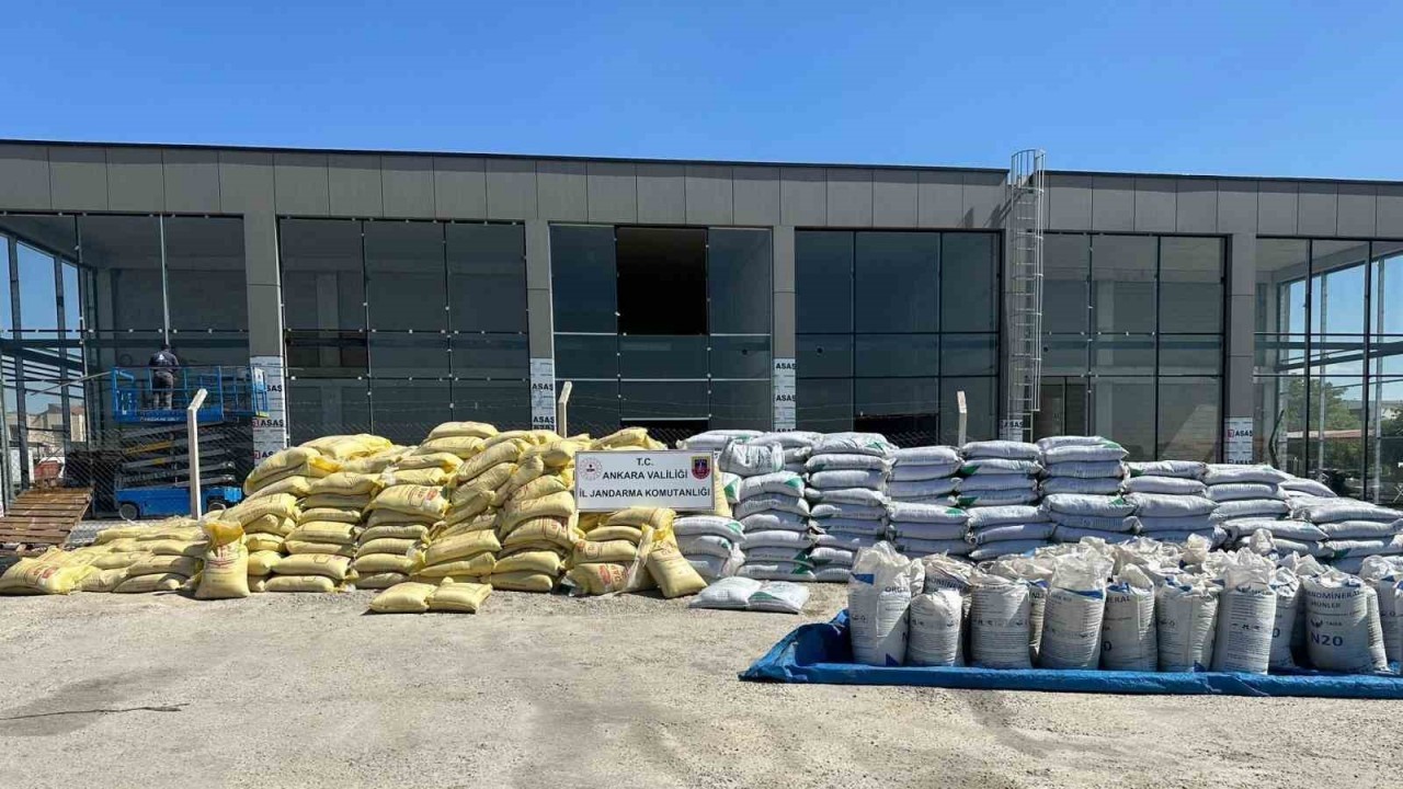Başkentte 57 ton taklit gübre: 1 gözaltı