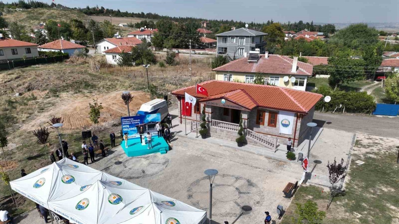 Gölbaşı’nda Gökçehöyük Mahallesi’nin muhtarlık binası açıldı