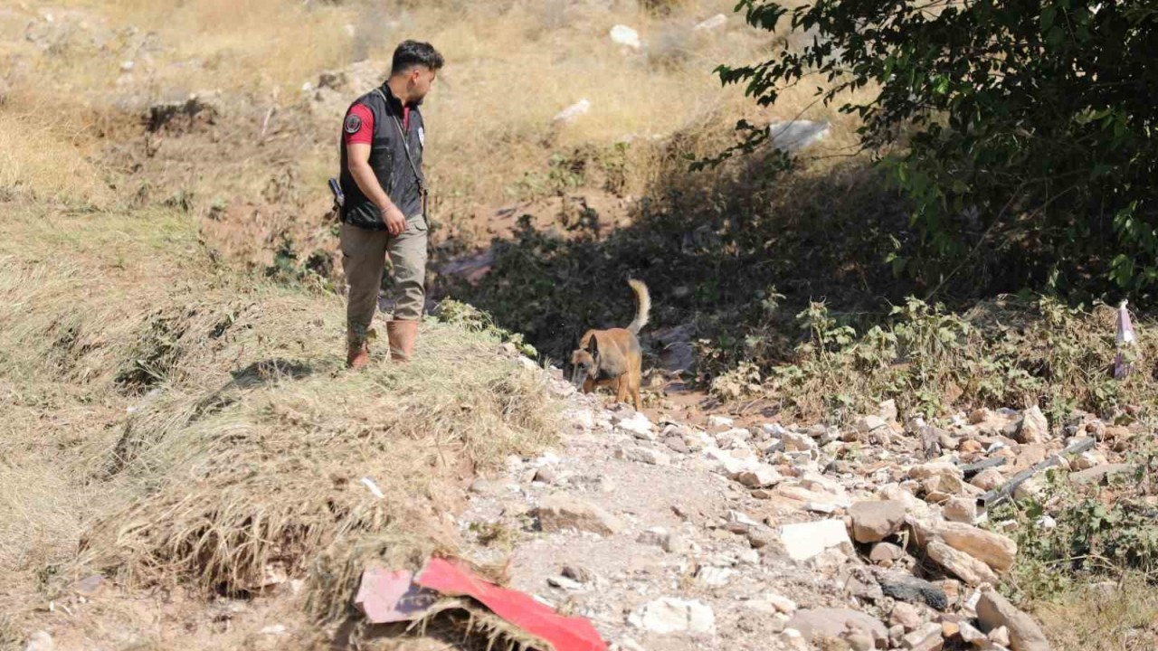 Selde kaybolan Asel bebek özel eğitimli köpekler ile aranıyor