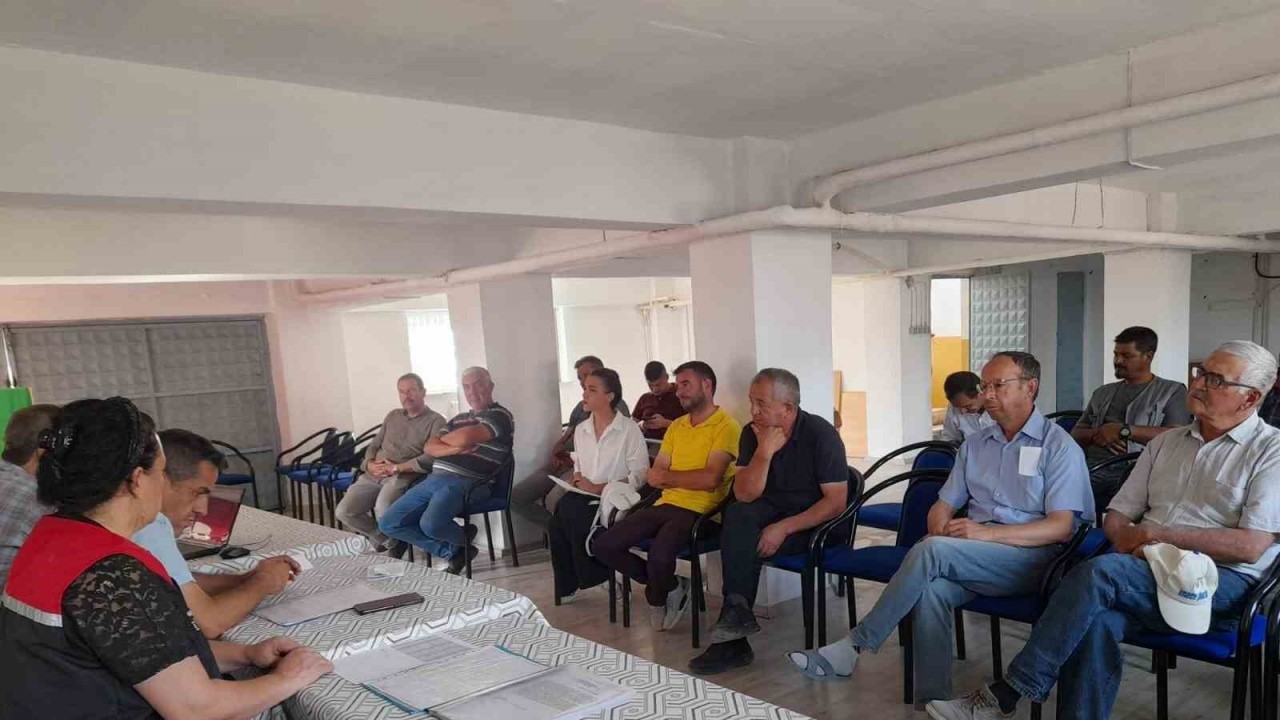 Tarımsal sulama hibe desteği ve kooperatif bilgi sistemi bilgilendirme toplantılarına devam ediyor