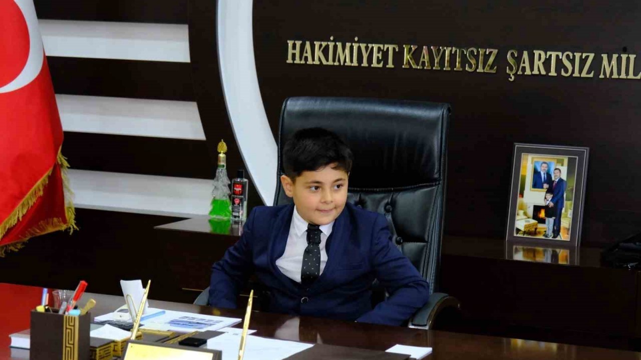 Bir günlük ‘Süper Başkan’ oldu