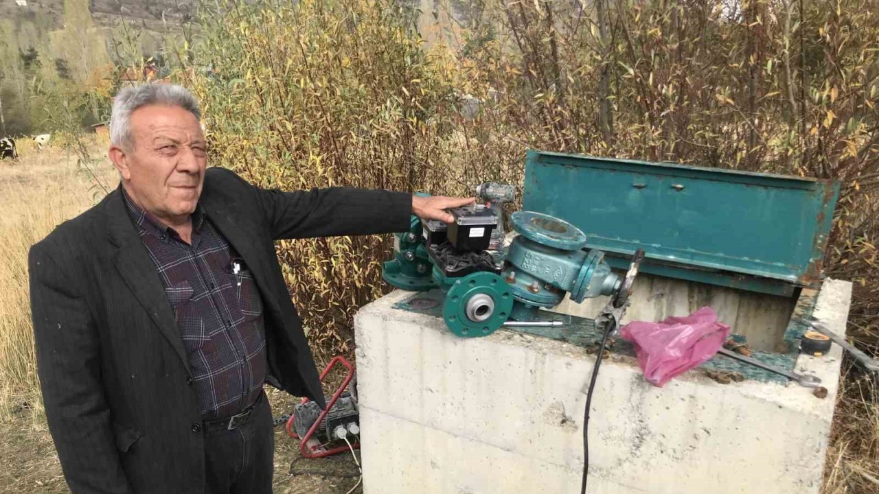 Sulama sahalarında suyun verimli kullanımı için kartlı sayaç