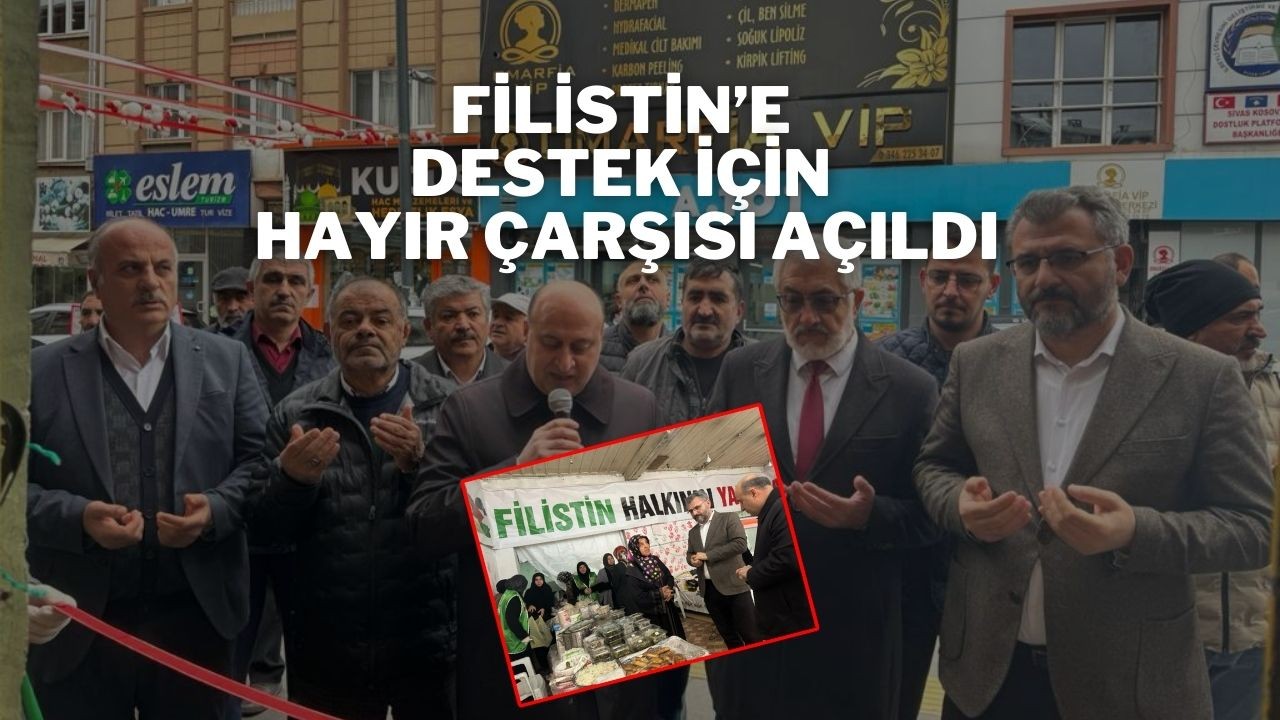 Filistin’e Destek İçin Hayır Çarşısı Açıldı