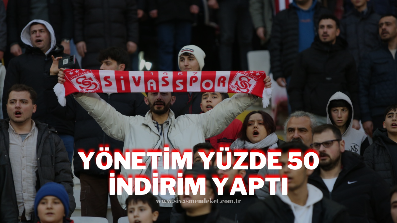 Yönetim Yüzde 50 İndirim Yaptı
