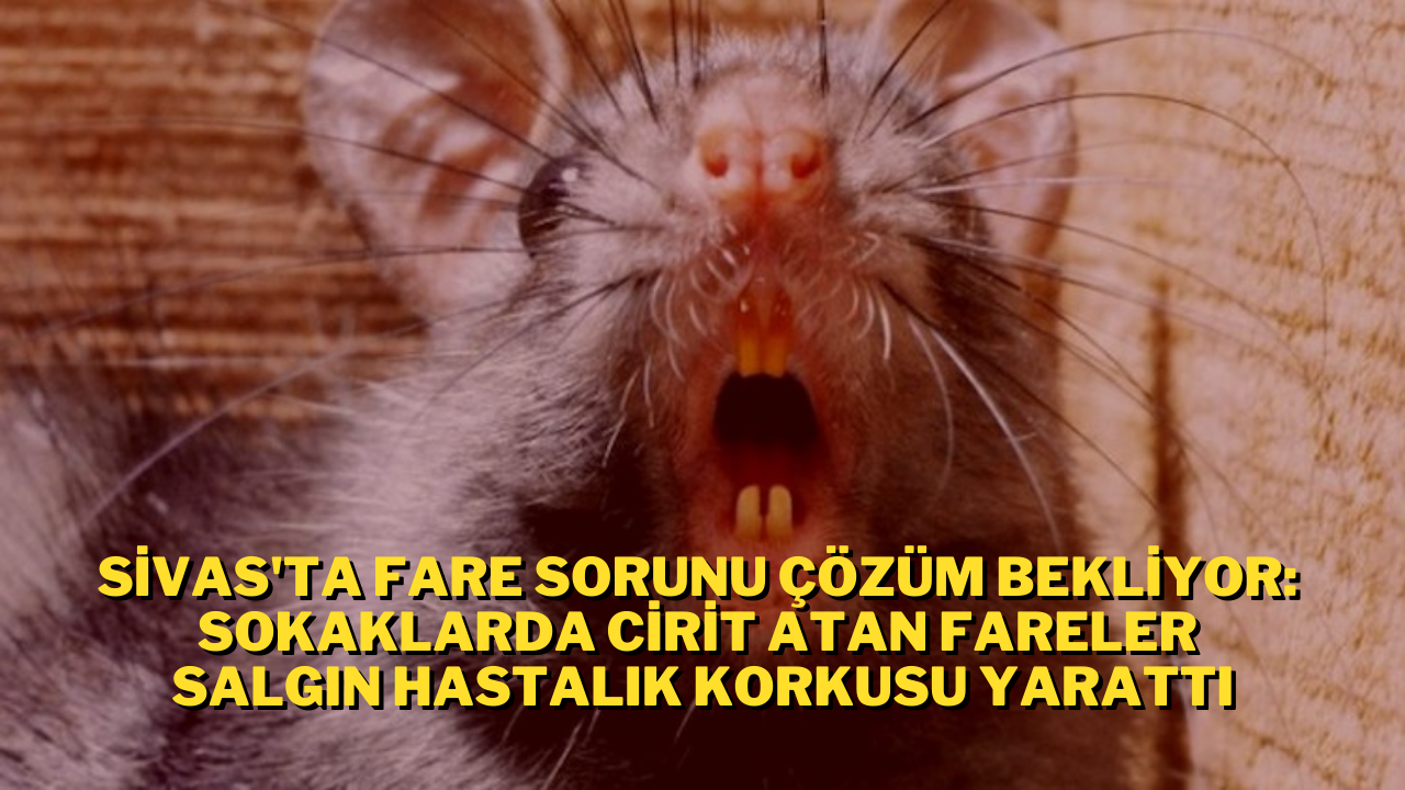 Sivas'ta Fare Sorunu Çözüm Bekliyor: Sokaklarda Cirit Atan Fareler Salgın Hastalık Korkusu Yarattı