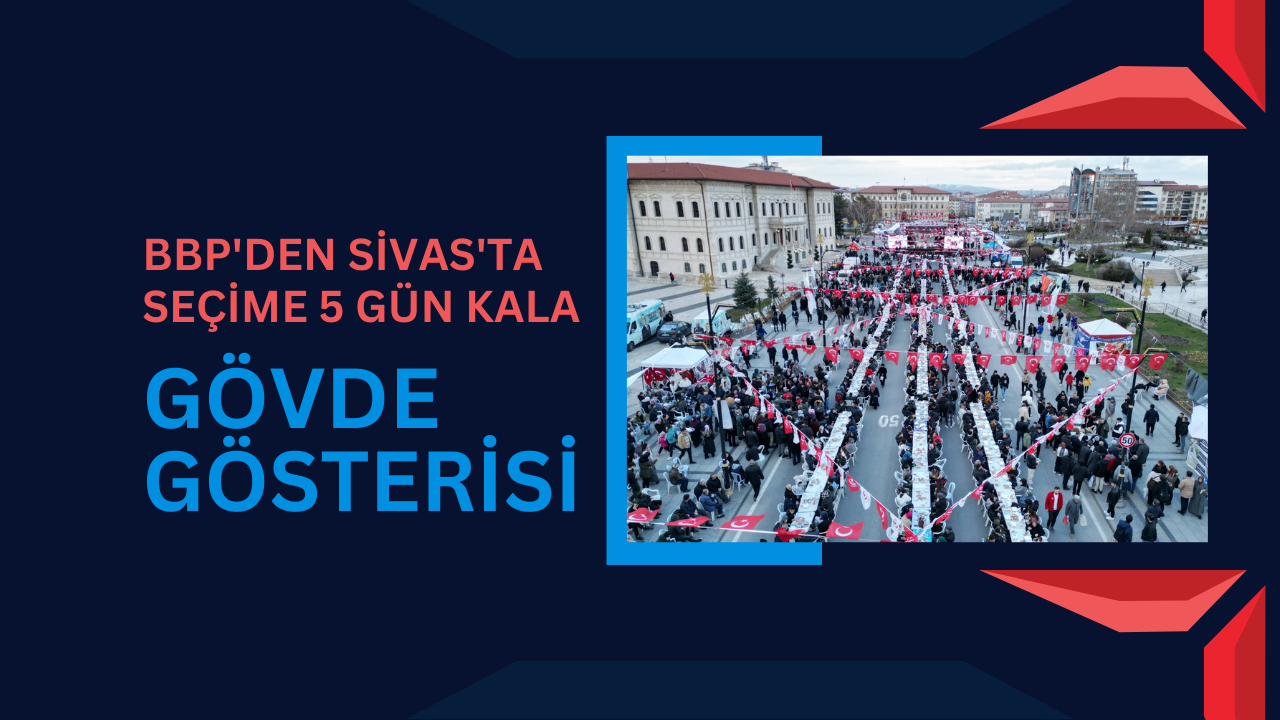 BBP'den Sivas’ta Seçime 5 Gün Kala Gövde Gösterisi