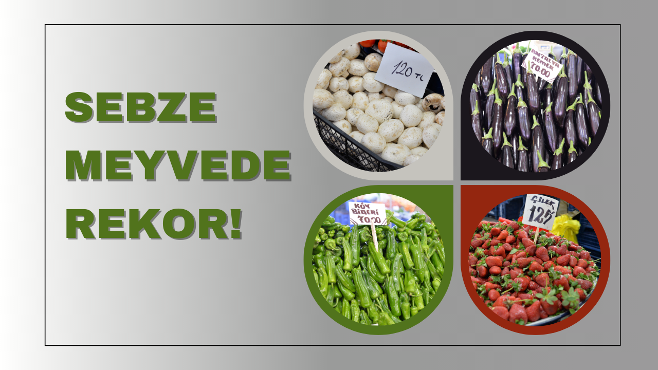 SEBZE MEYVEDE REKOR!