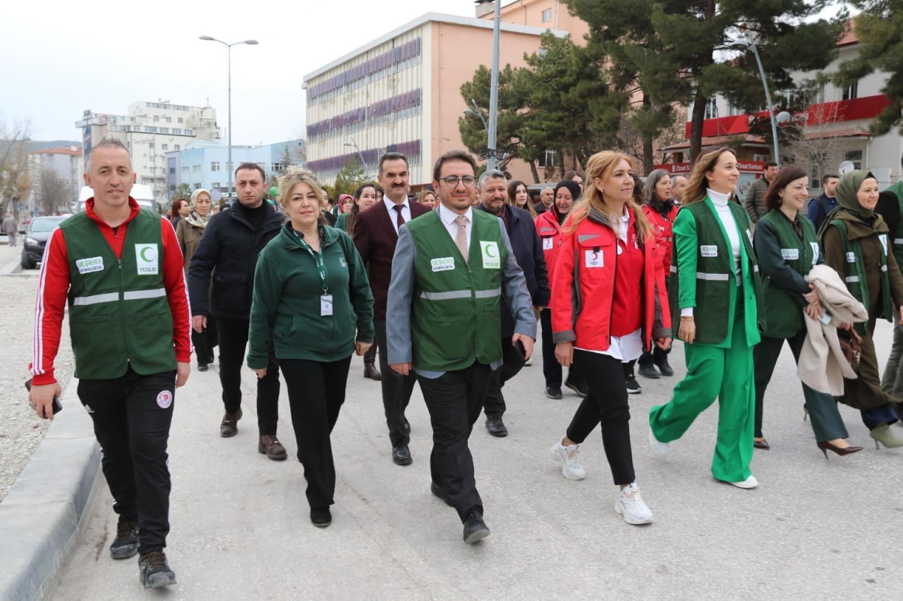 Çankırı'da Yeşilay Farkındalık Yürüyüşü!