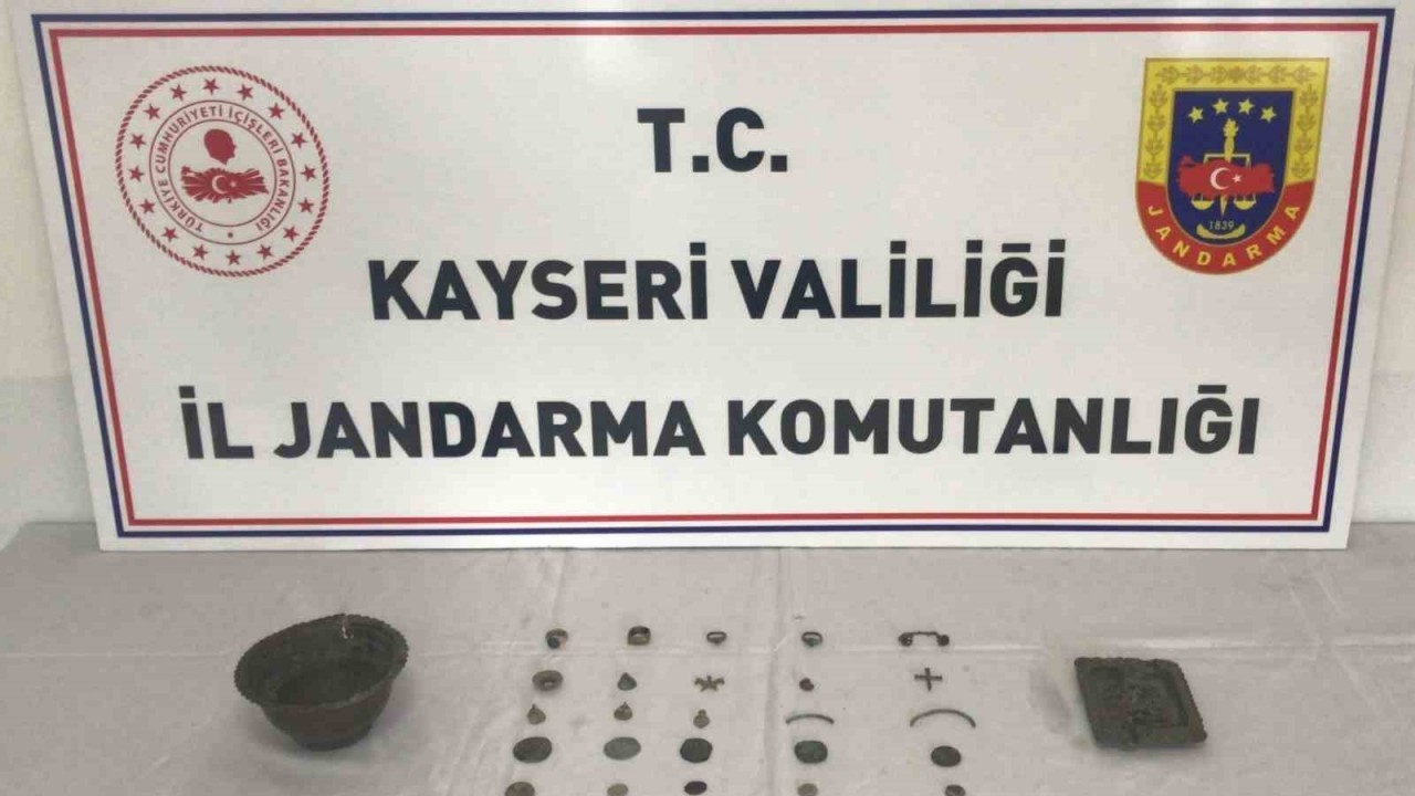 Jandarmadan tarihi eser kaçakcılarına yönelik operasyon: 1 gözaltı