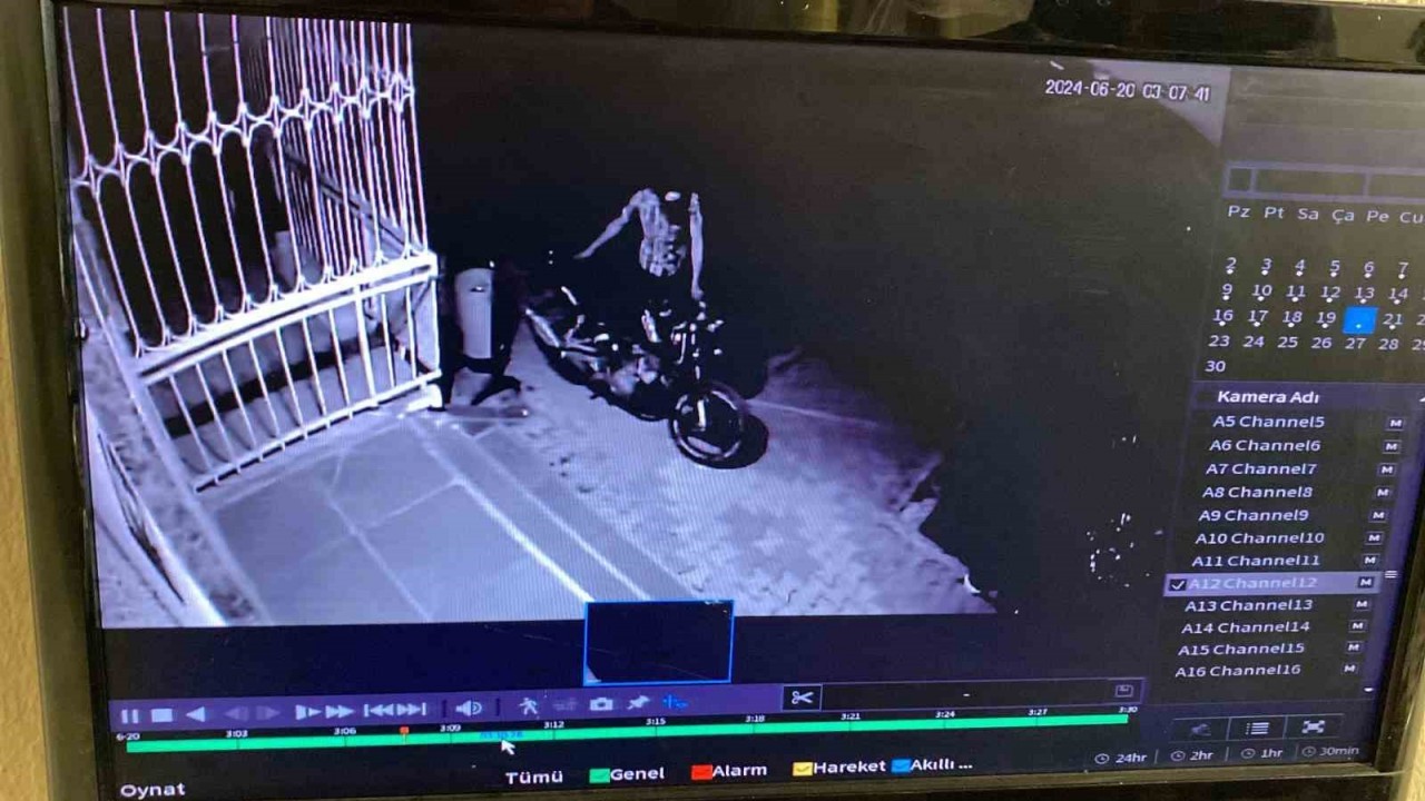 Motosiklet Hırsızı Kameralara Yakalandı: 5 Dakikada Kilitleri Kırdı,  Çaldı ve Kayboldu