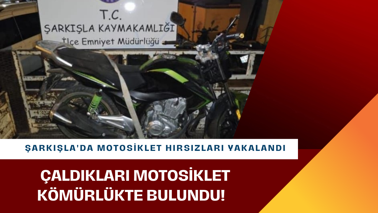 Şarkışla'da Motosiklet Hırsızları Yakalandı,  Çaldıkları Motosiklet Kömürlükte Bulundu!
