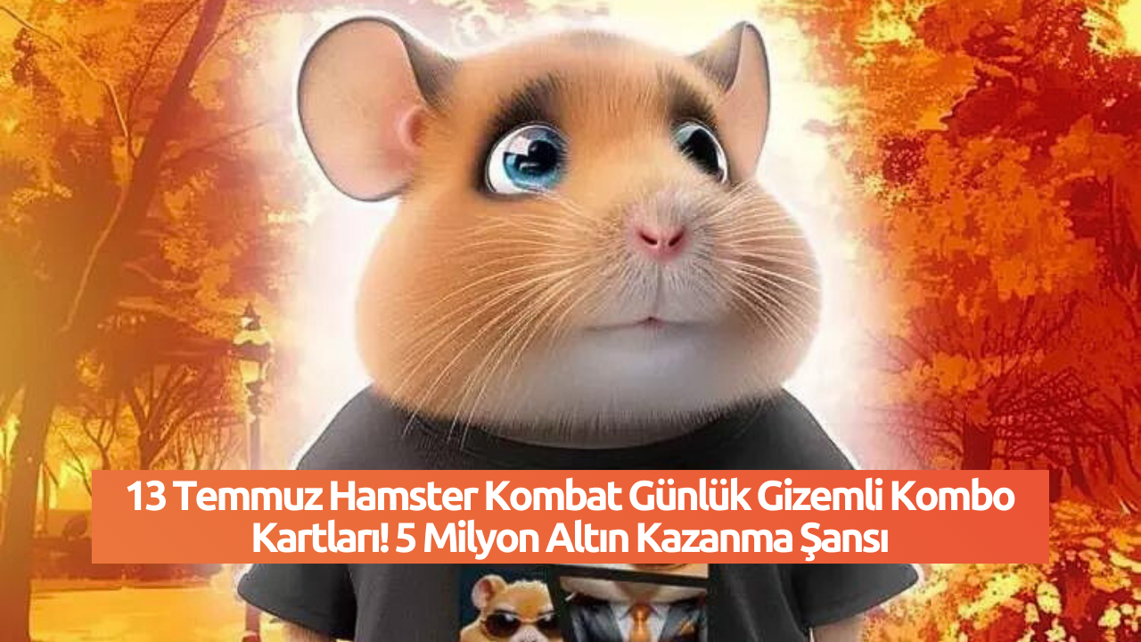 13 Temmuz Hamster Kombat Günlük Gizemli Kombo Kartları! 5 Milyon Altın Kazanma Şansı