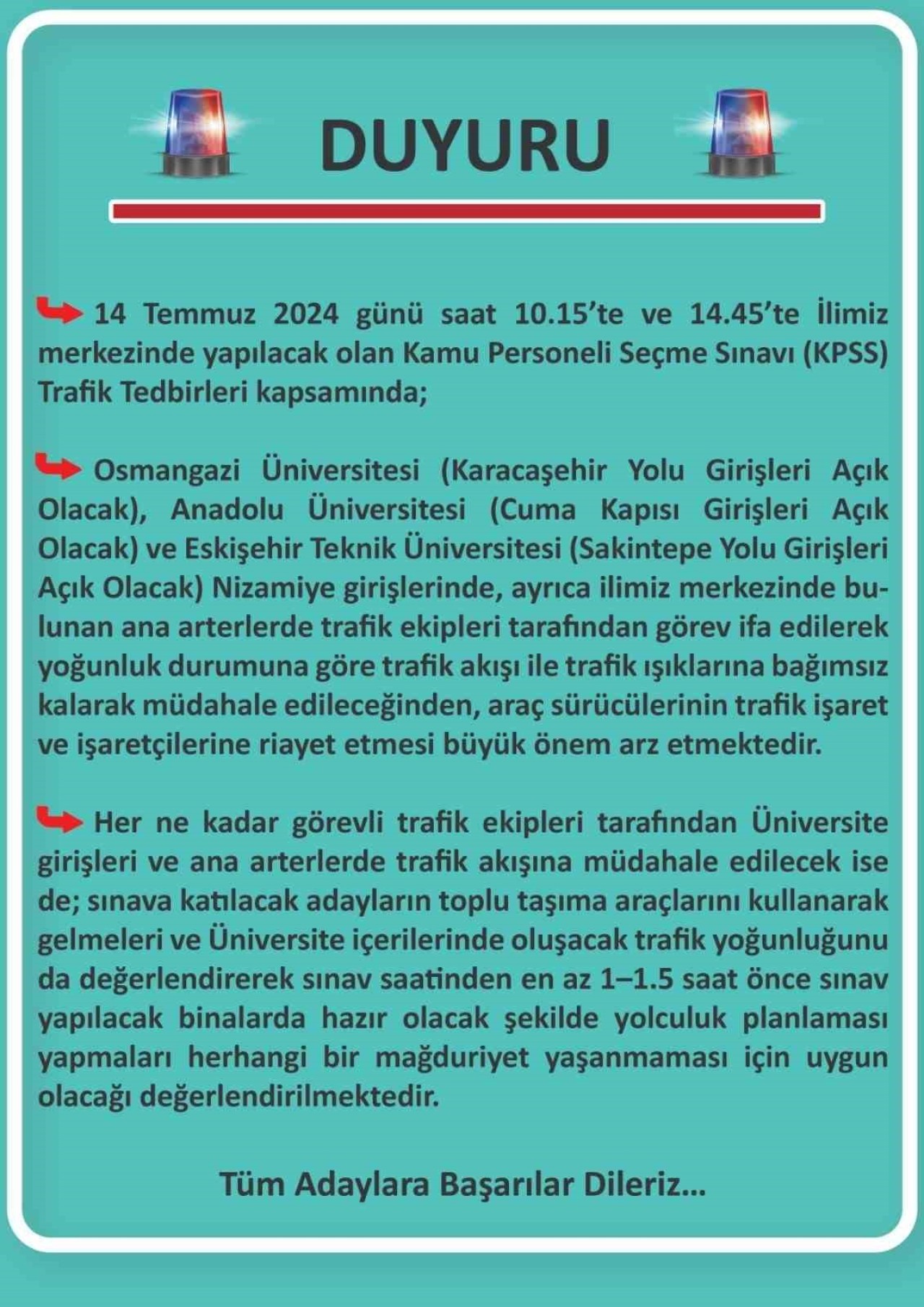 KPSS'ye Girenlere Uyarı!