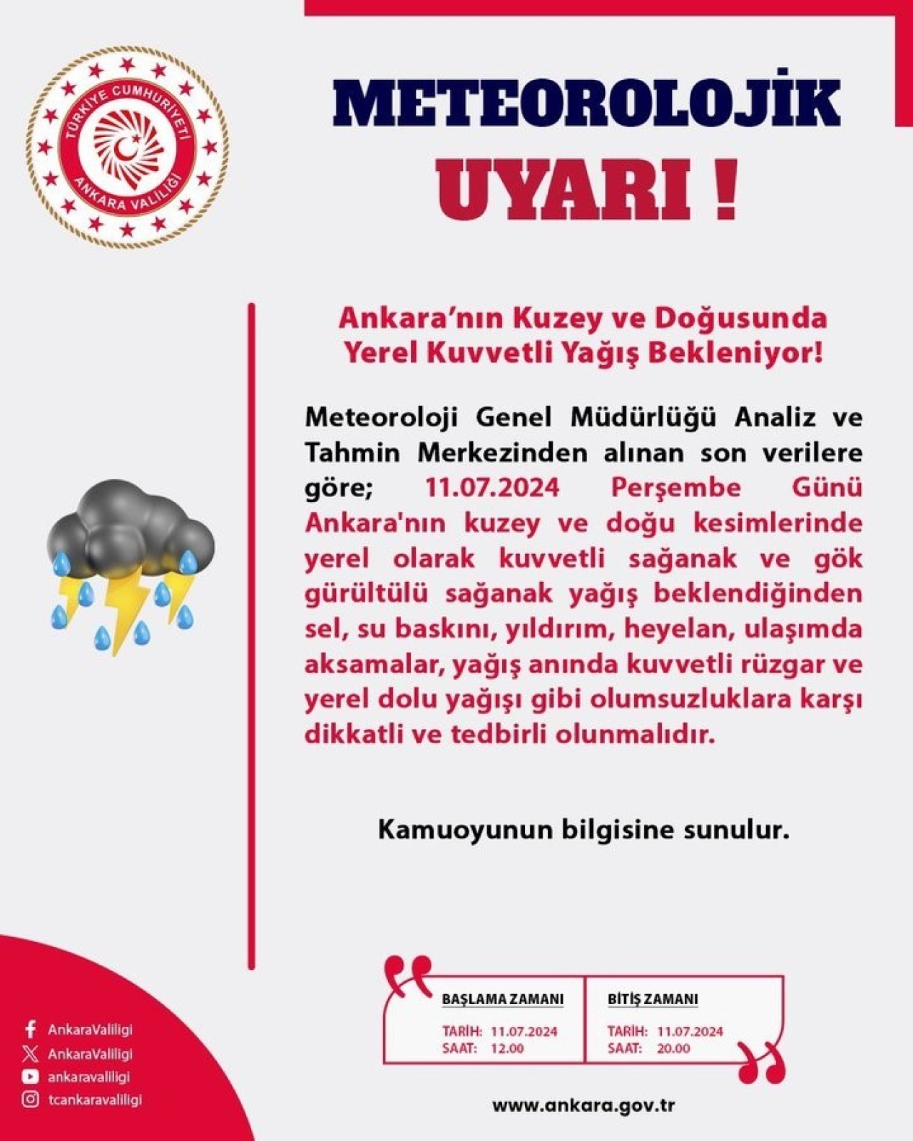 Meteoroloji'den Uyarı: Sel Tehlikesi!