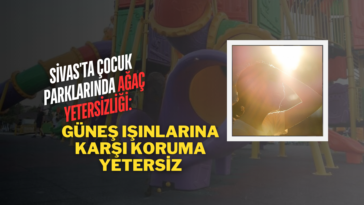 Sivas'ta Çocuk Parklarında Ağaç Yetersiz: Güneş Işınlarına Karşı Koruma Yetersiz!