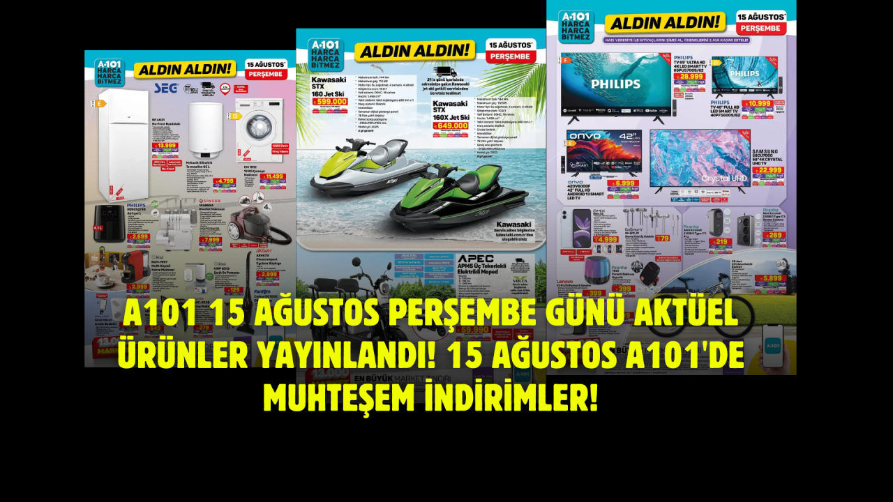 A101 15 Ağustos Perşembe Günü Aktüel Ürünler Yayınlandı! 15 Ağustos A101'de Muhteşem İndirimler!