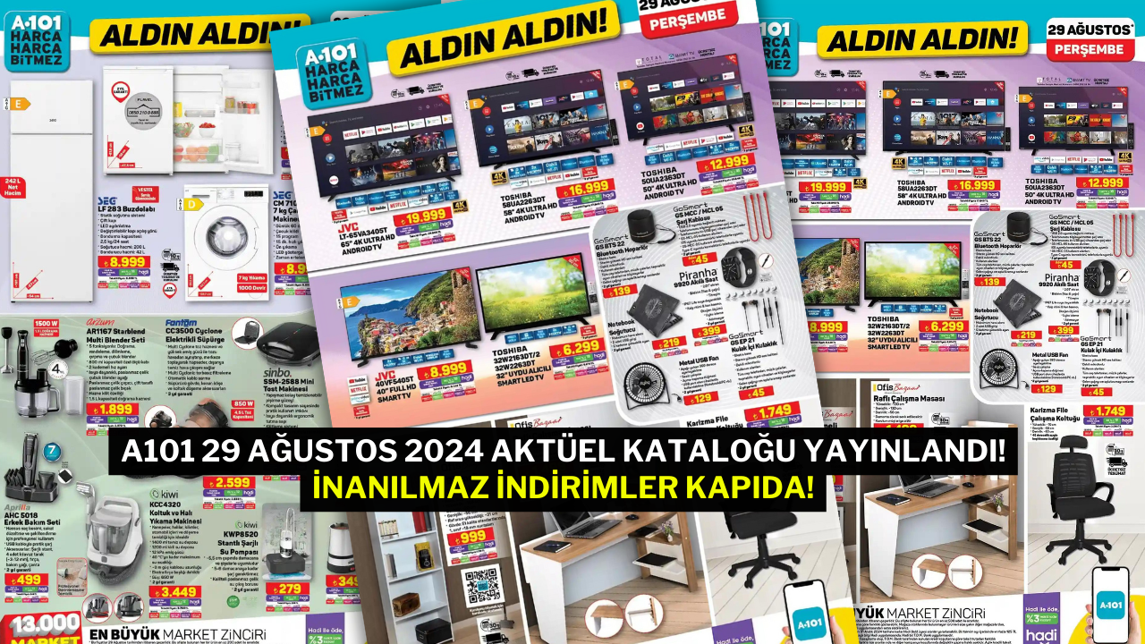 A101 29 Ağustos 2024 Aktüel Kataloğu Yayınlandı! İnanılmaz İndirimler Kapıda!