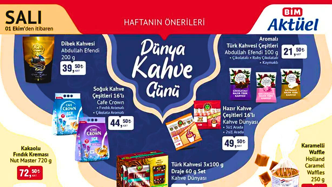 BİM,  1 Ekim 2024 Aktüel  Kataloğu yayınlandı! Kahve tutkunları için müjde!