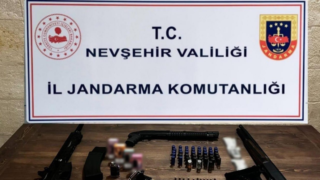 Nevşehir’de Jandarma Operasyonunda Çok Sayıda Silah ve Mühimmat Ele Geçirildi