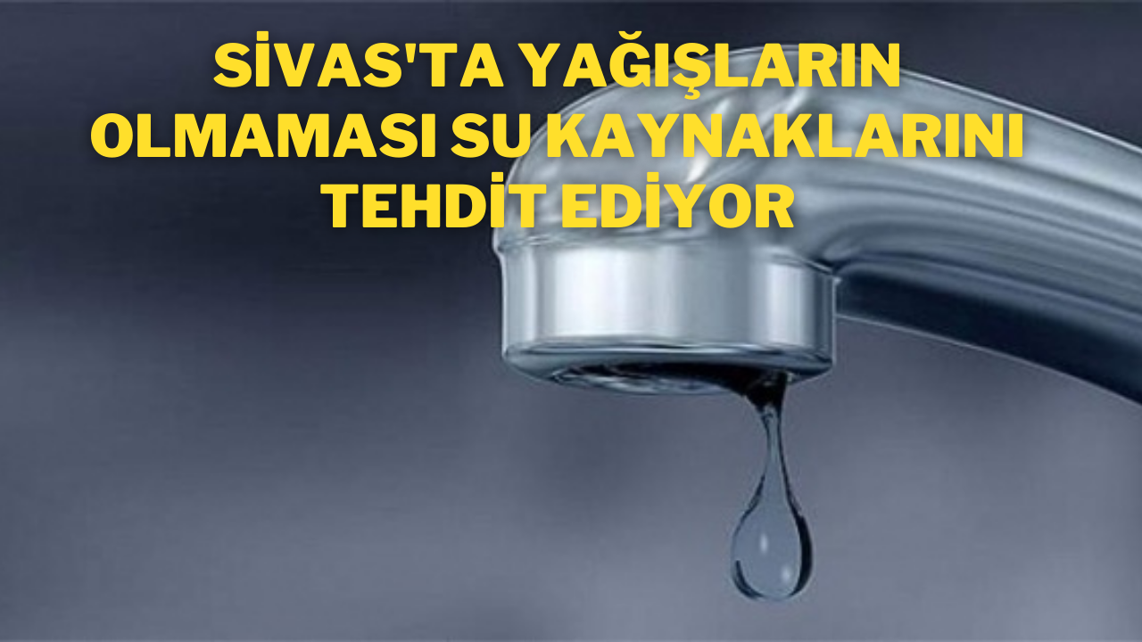 Sivas'ta Yağışların Olmaması Su Kaynaklarını Tehdit Ediyor