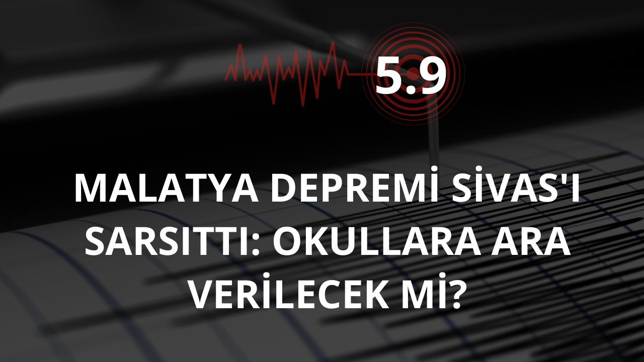 Malatya Depremi Sivas'ı Sarsıttı: Okullara Ara Verilecek Mi?