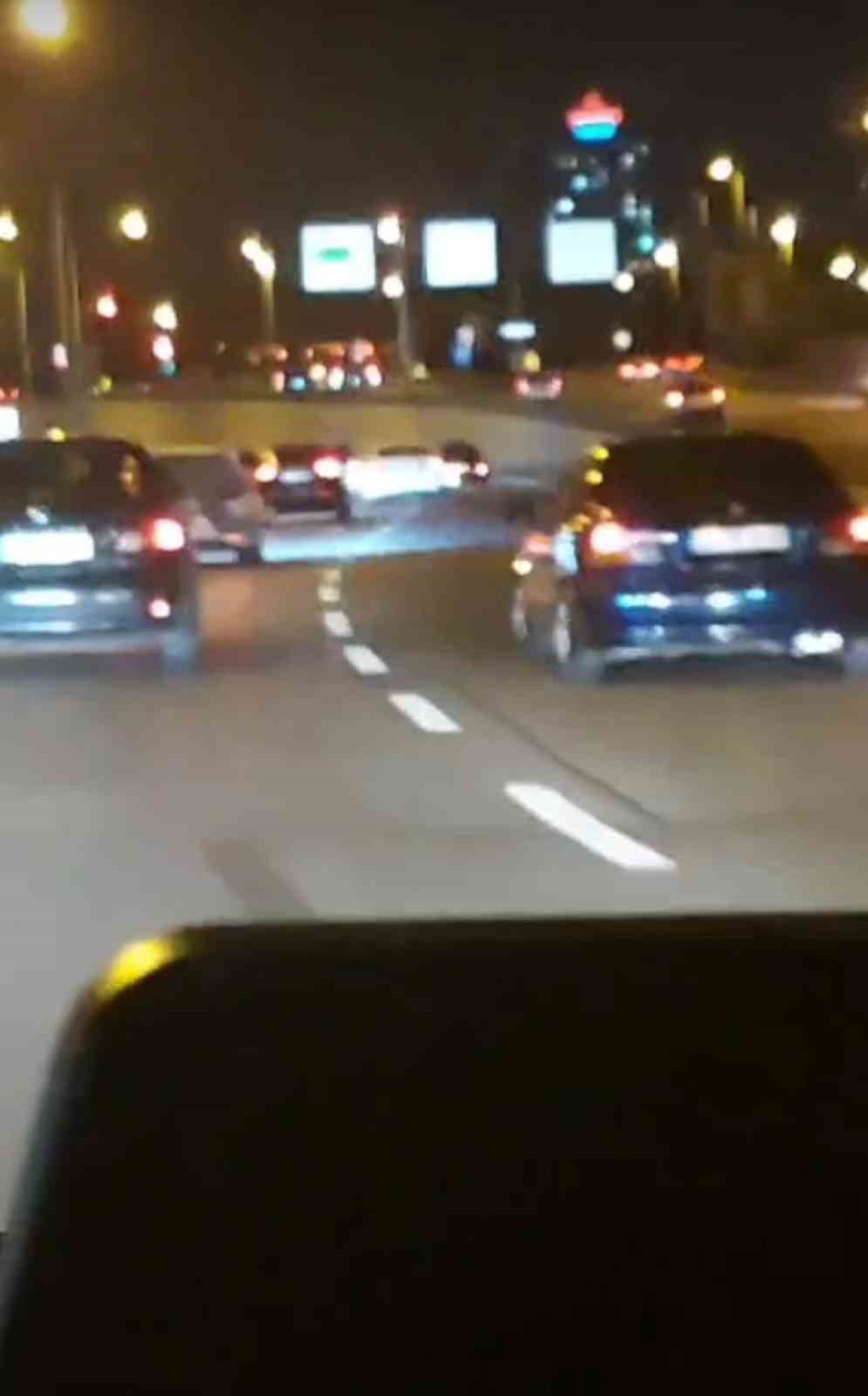 Ümraniye’de Trafikte Tehlikeli Görüntüler