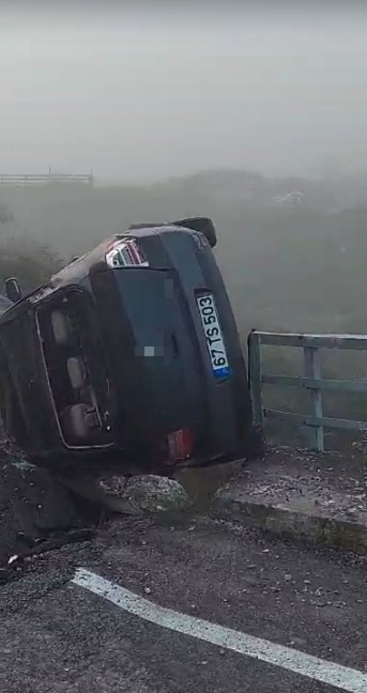 Zonguldak'ta Yıkılan Köprüde Feci Kaza: Otomobil Şarampole Uçtu