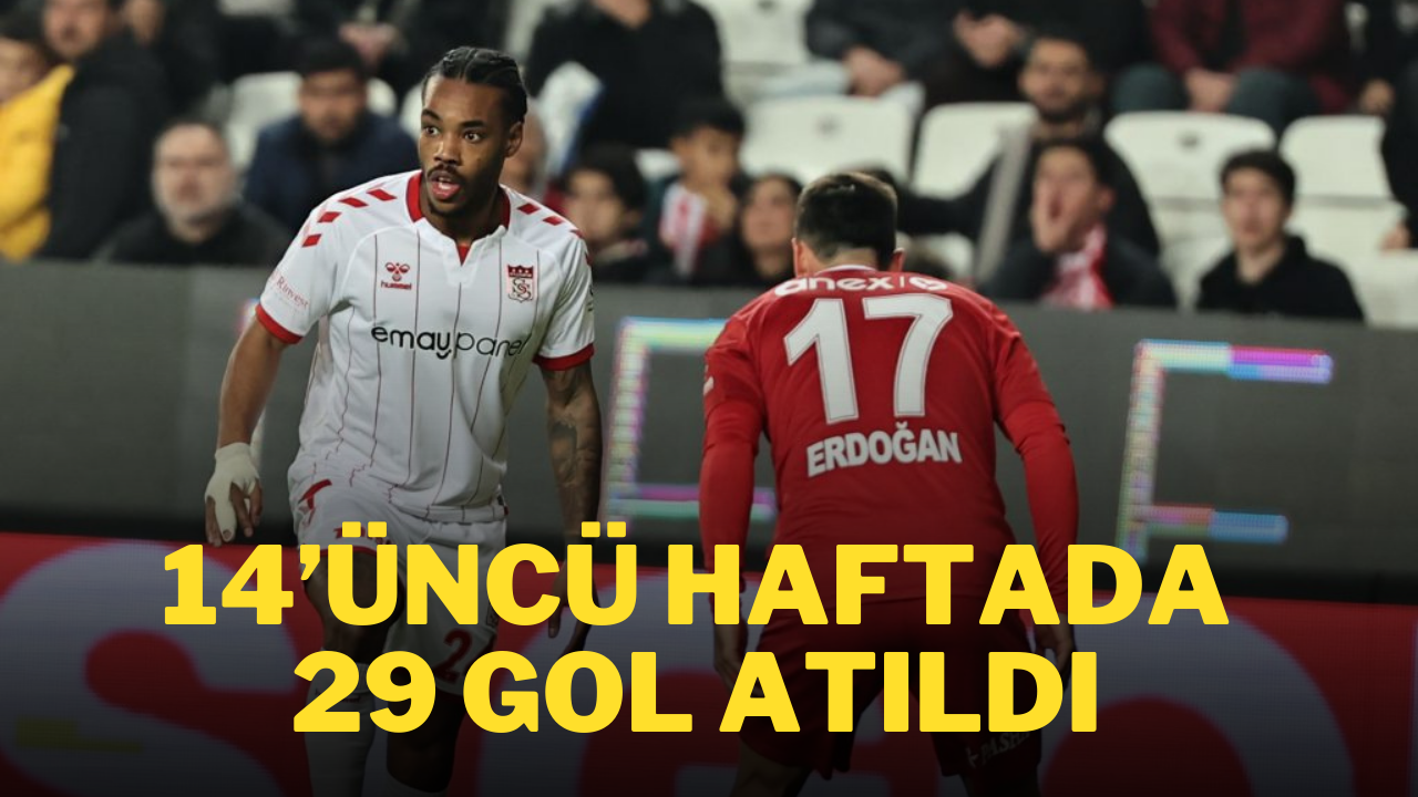 14’üncü Haftada 29 Gol Atıldı