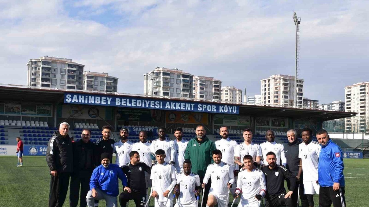 Şahinbey Belediye Gençlik ve Spor Kulübü Ampute Futbol Takımı,  DEPSAŞ Enerji’yi 1-0 Mağlup Etti