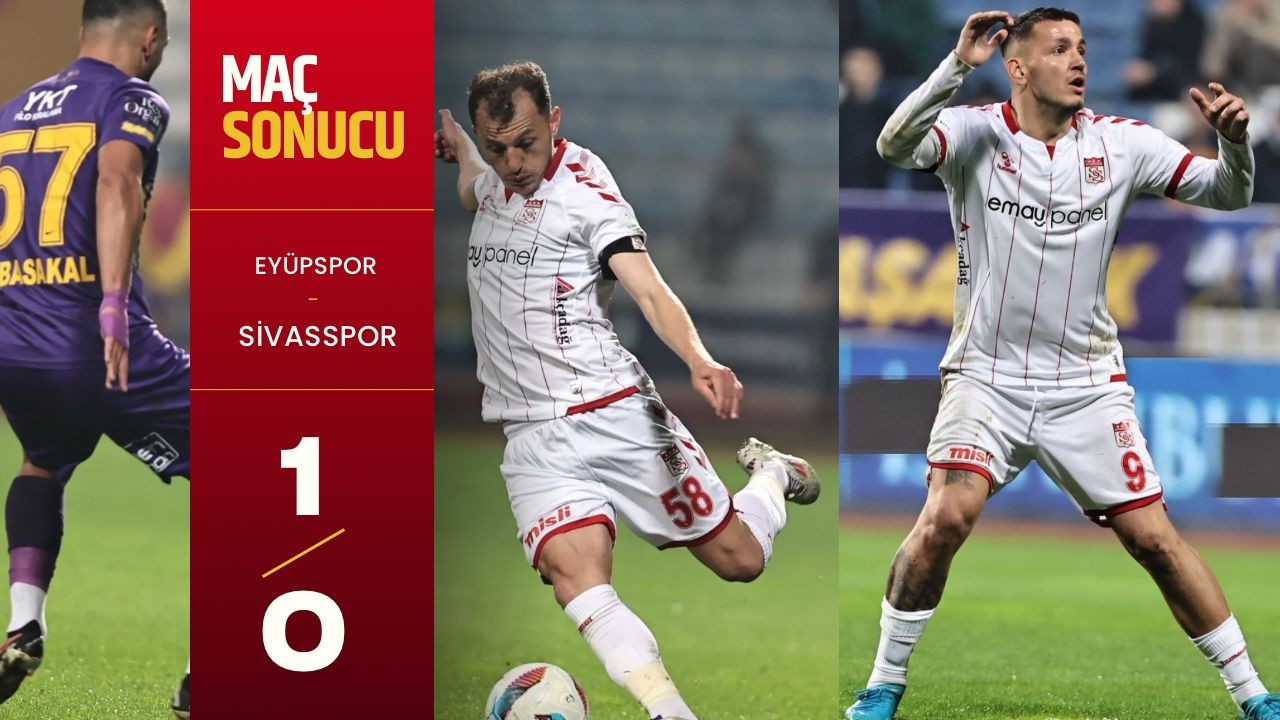 Sivasspor,  9 Kişiyle Kaybetti: Eyüpspor 1-0 Kazandı