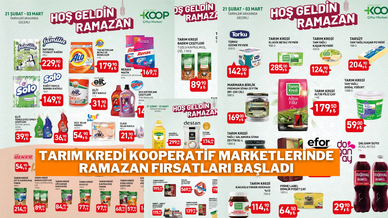 Tarım Kredi Kooperatif Marketlerinde Ramazan Fırsatları Başladı