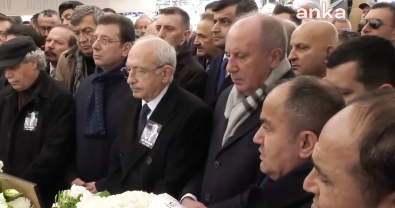 Kemal Kılıçdaroğlu,  Muharrem İnce ve Ekrem İmamoğlu,  Edip Akbayram'ın Cenazesinde Buluştu!