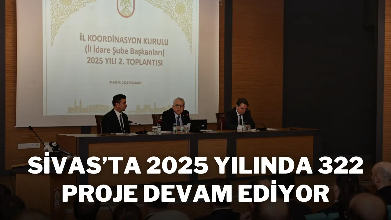Sivas’ta 2025 Yılında 322 Proje Devam Ediyor