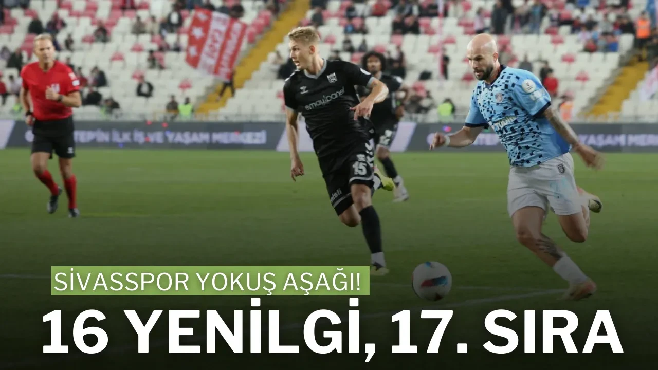 Sivasspor Yokuş Aşağı! 16 Yenilgi, 17. Sıra