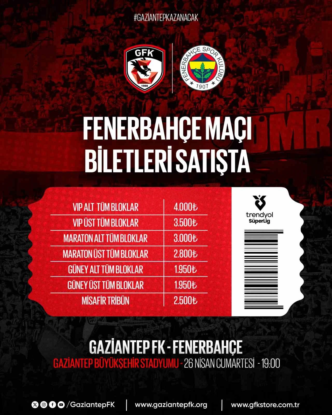 Süper Lig'de Kritik Maç: Biletler Satışta