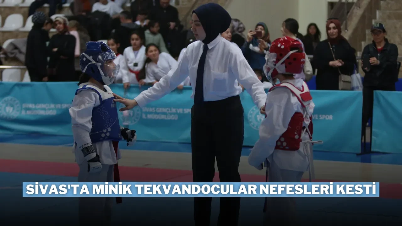 Sivas'ta Minik Tekvandocular Nefesleri Kesti