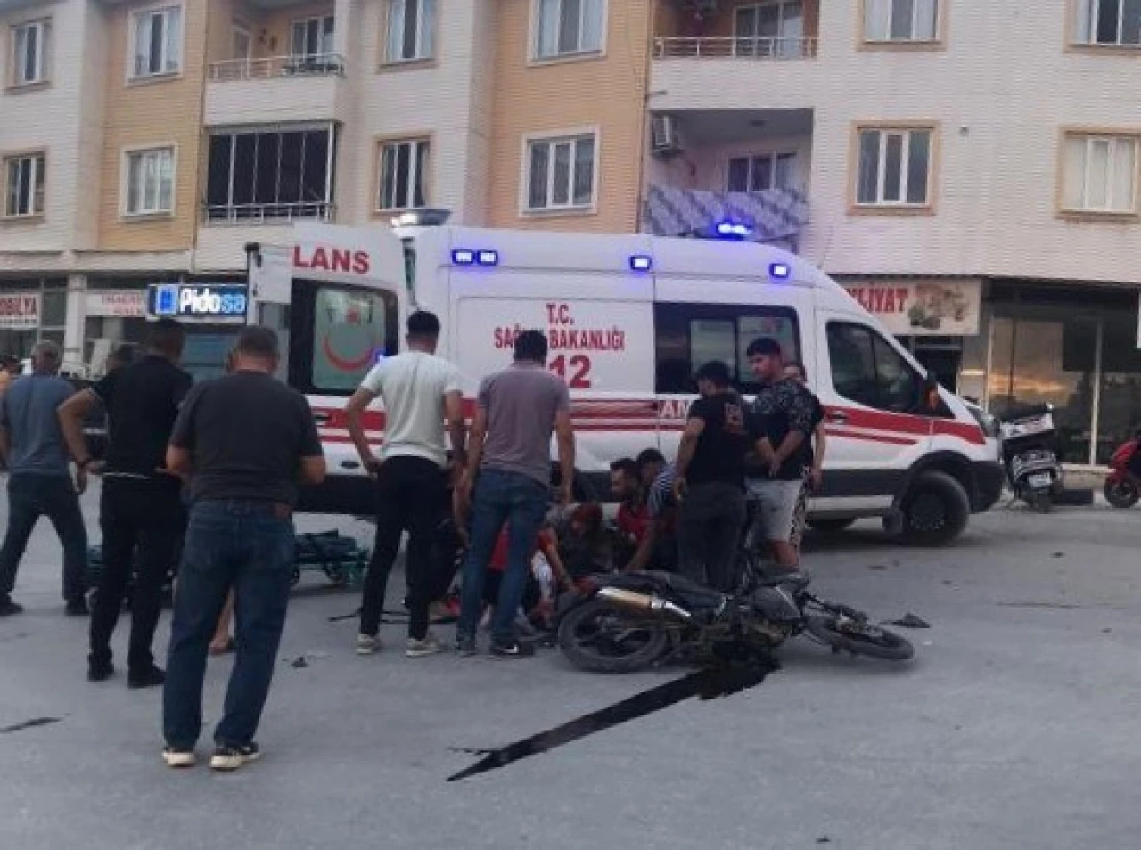 Tır-Motosiklet Kazası Sürücü Ağır Yaralı