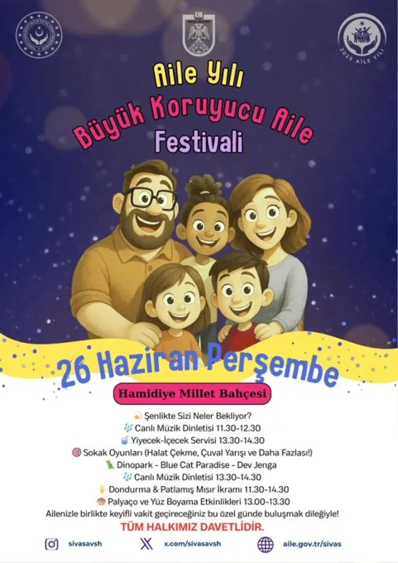 Sivas’ta Büyük Koruyucu Aile Festivali Düzenleniyor