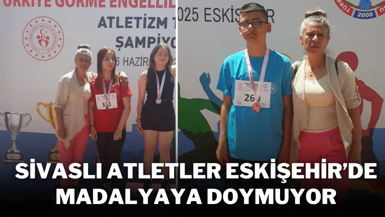 Sivaslı Atletler Eskişehir’de Madalyaya Doymuyor