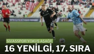 Sivasspor Yokuş Aşağı! 16 Yenilgi, 17. Sıra