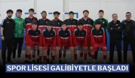 Spor Lisesi Galibiyetle Başladı