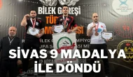 Sivas 9 Madalya ile Döndü