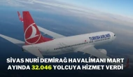 Sivas Nuri Demirağ Havalimanı Mart Ayında 32.046 Yolcuya Hizmet Verdi